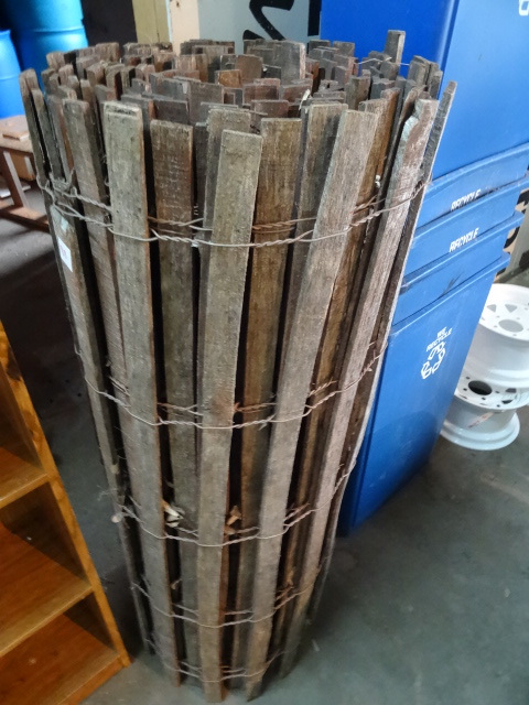 lot 88 image: 48 Roll of Wood Lathe Snow Fence