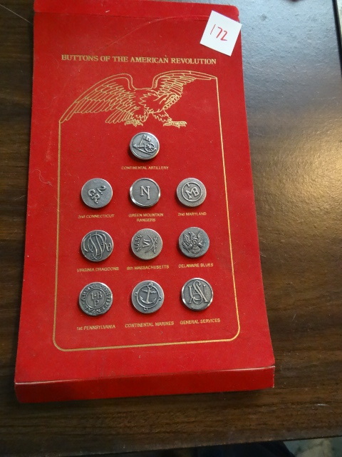 lot 172 image: Buttons Of The American Revolution