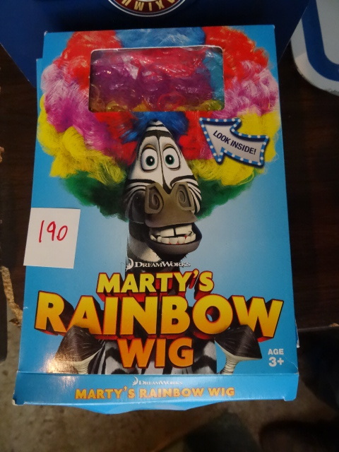 lot 190 image: Martys Rainbow Wigs Qty 6