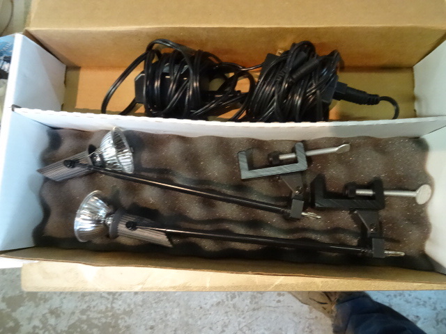 lot 193 image: 2 Clamp On Trade Show Display Lights