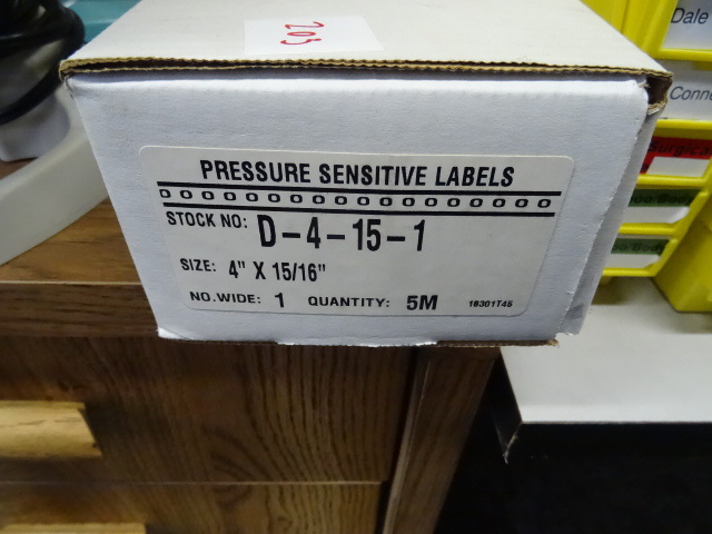 lot 203 image: Pressure Sensitive Labels 4 X 1516