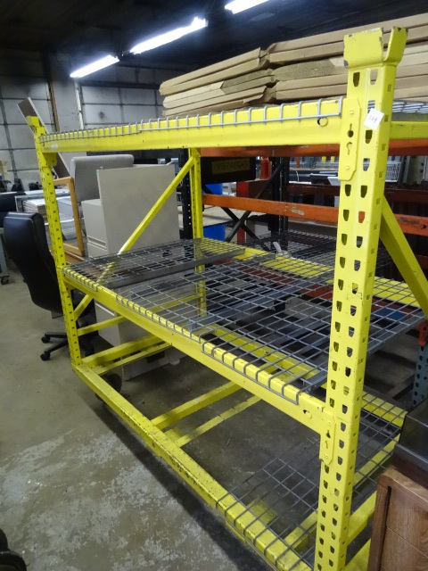 lot 209 image: Interlake Shelf Unit On Wheels