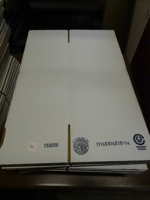 lot 40 image: 11 X 9 X 19 Cardboard Boxes Qty 17