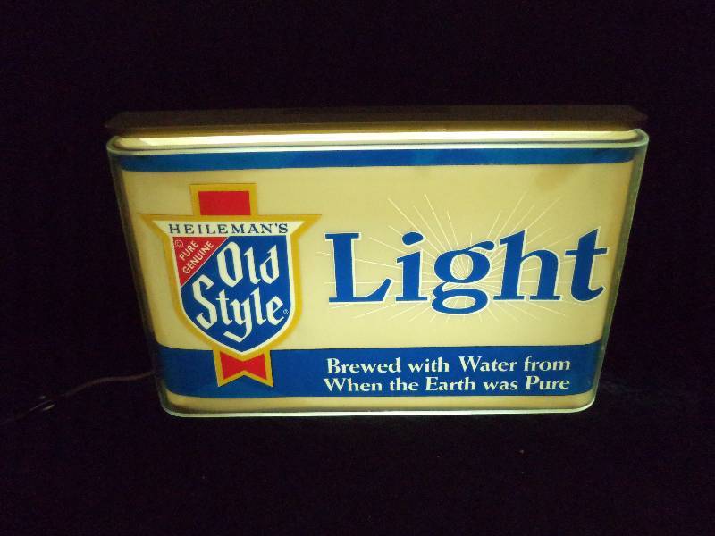 Old Style Light - Lighted Sign, works