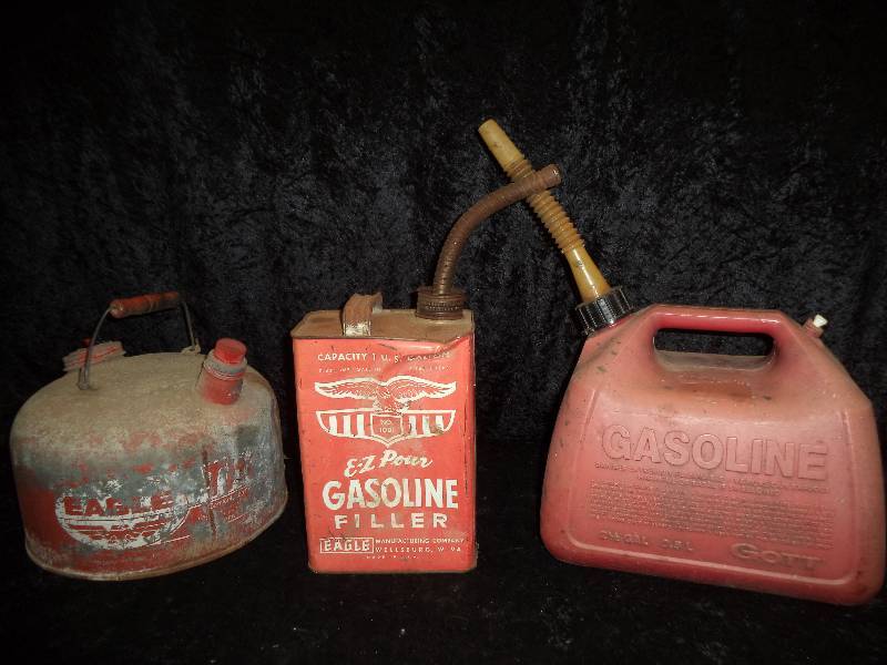 Lot - Assorted Gas Cans