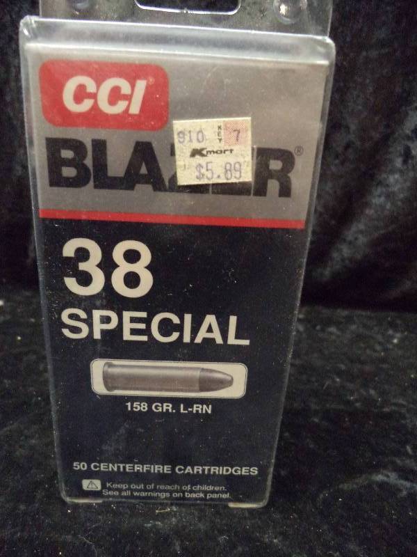 Ammo - CCI Blazer .38 Special, 158g