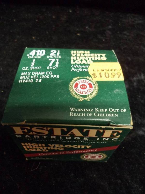 Ammo - Estate Cartridge 410 2.5