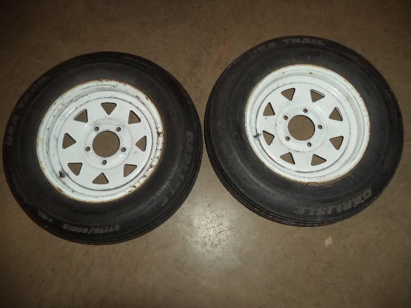 Pair - 13 Trailer Tires