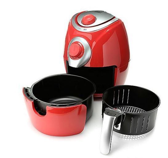 lot 16 image: Cooks Companion 1200W 2.2 qt High Speed Air Fryer & Recipe Booklet