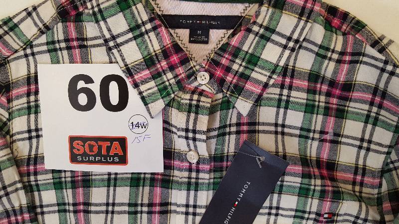 lot 60 image: Womens Tommy Hilfiger Plaid Lsleeve Shirt  Medium