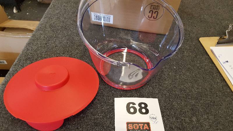 lot 68 image: Cooks Companion Salad Bowl - Red