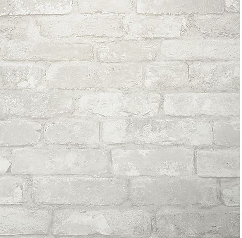lot 71 image: Nicole Curtis Home Set of Two Removable Wallpaper Rolls w Application Kit IN GreyWhite Brick
