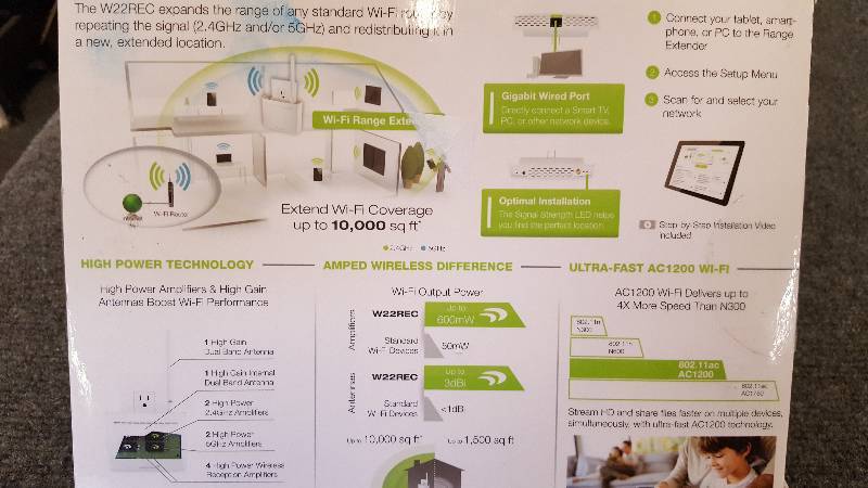 lot 90 image: Amped WI-FI Range EXtender