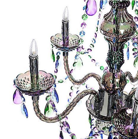 lot 151 image: Margie 25.5 Crystalline & Acrylic Wireless LED Chandelier