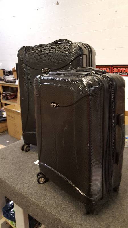 lot 50 image: SAMSONITE 2PC HARDSIDE LUGGAGE WWHEELS  BLACK