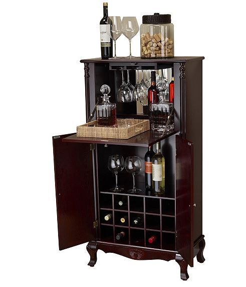 lot 113 image: alcove Wine Cabinet Cherry