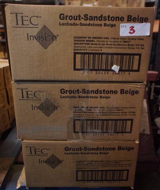 TEC�Invision Tile Grout - Sandstone Beige - 12 tubs