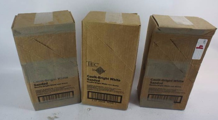 TEC Invision 10.5-oz Bright White Sanded Paintable Specialty Sanded Caulk - 18 Tubes