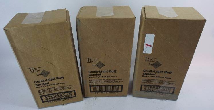 TEC Invision 10.5-oz Light Buff Sanded Paintable Specialty Sanded Caulk - 18 Tubes