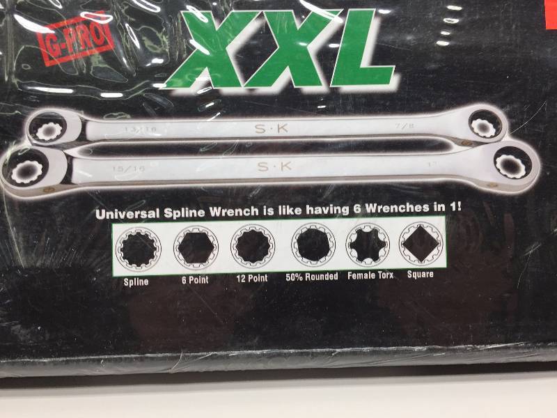 S-K 2PC SPLINE G-PRO WRENCH SET