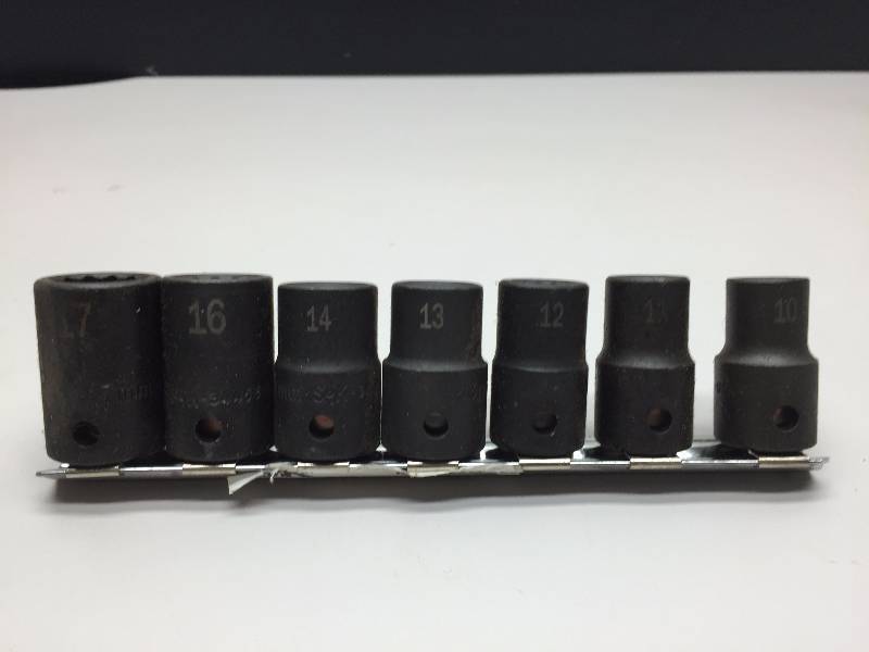S-K 7PC 12 DRIVE METRIC IMPACT SOCKET SET 10MM-17MM