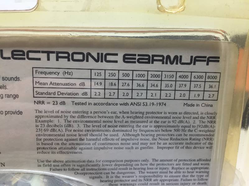RADIANS ELECTRIC EAR MUFFS