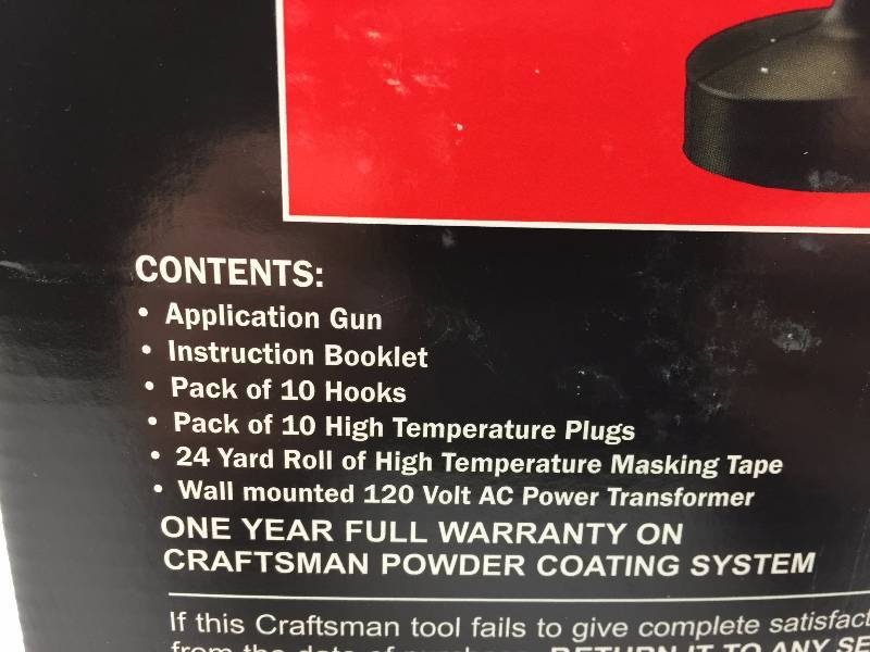CRAFTSMAN POWDER COATING SYSTEM