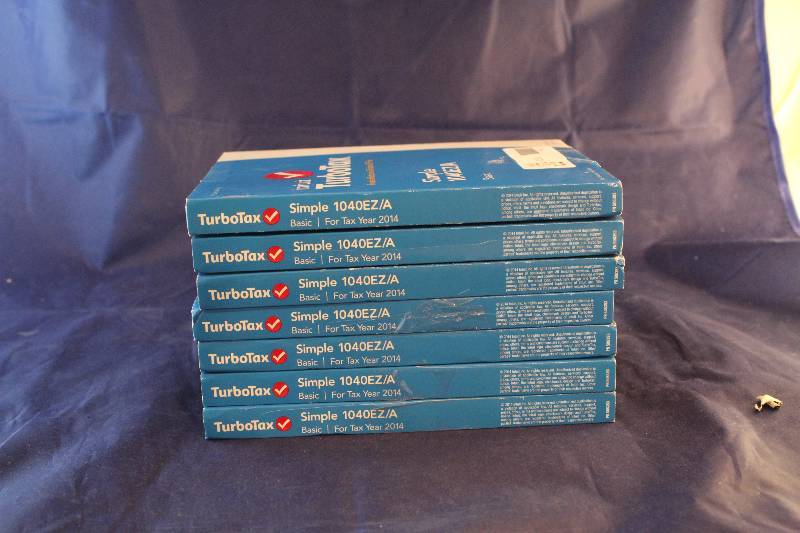 lot L51-1418 image: intuit TurboTax Simple 1040EZA Lot of 7 Est. Retail Value $180