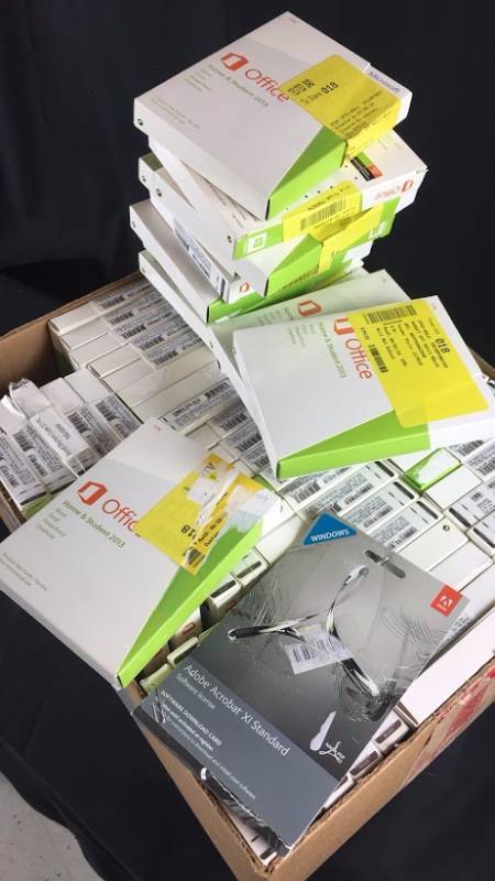 lot L51-OFFICE image: Lot of 66 Microsoft Office Home and Student 2013 RETAIL VALUE $5,000
