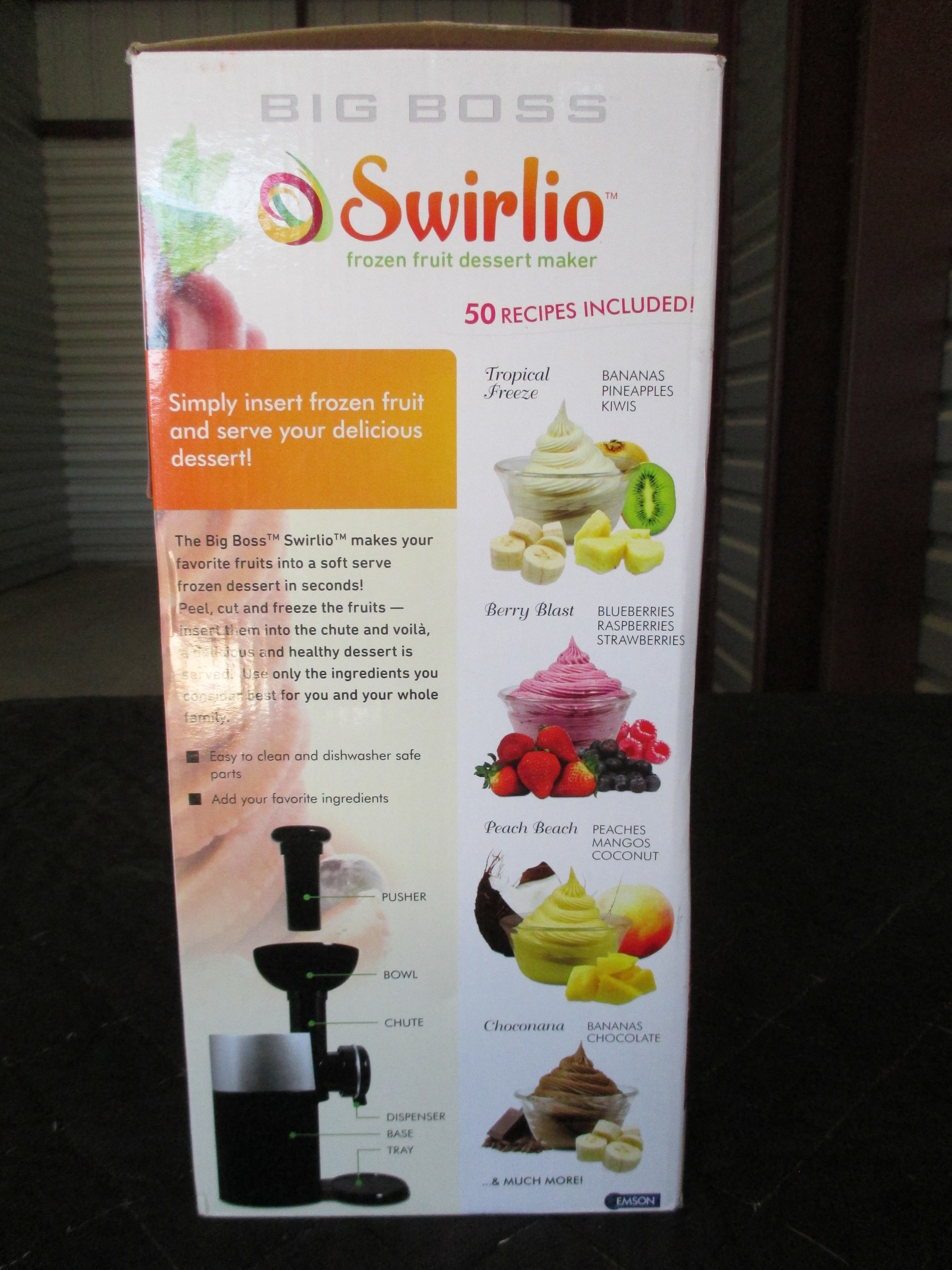 lot 105 image: Big Boss Swirlio Frozen FruitDesert Maker