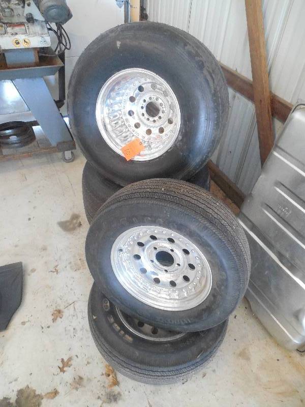 lot 10 image: Set of 4 Race Centerline convo pros Tires and Rims