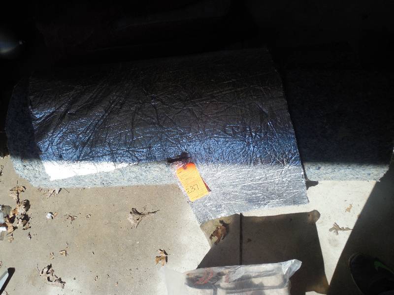 lot 237 image: ROLL OF AUTOMOTIVE CARPET PADDING