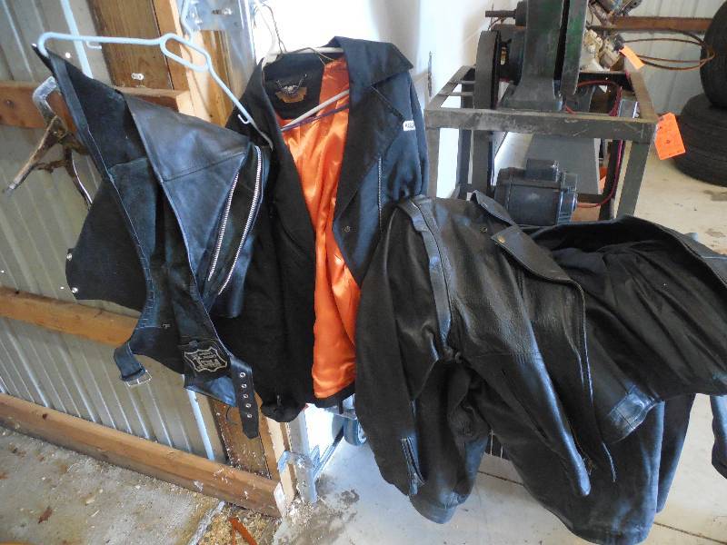 lot 271 image: 3 LEATHER JACKETS - HARLEY