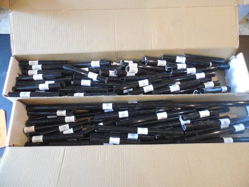 lot 404 image: 2 BIG BOXES ALUMINUM SPINDLES