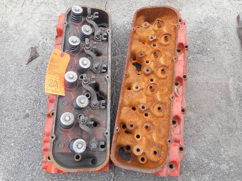 lot 201 image: CHEVY CYLINDER HEADS