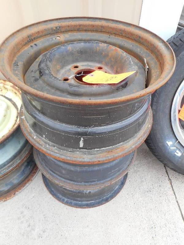 lot 443 image: (3) 15 Steel Rims