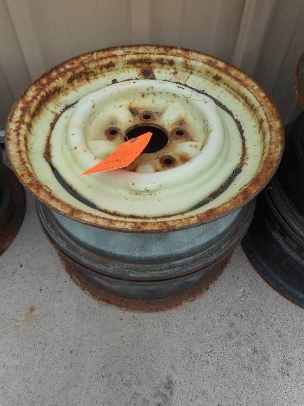 lot 444 image: (2) 1955-1957 Chevy Rims