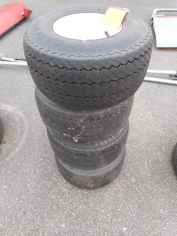 lot 453 image: (4) EZGO Golf Cart Tires