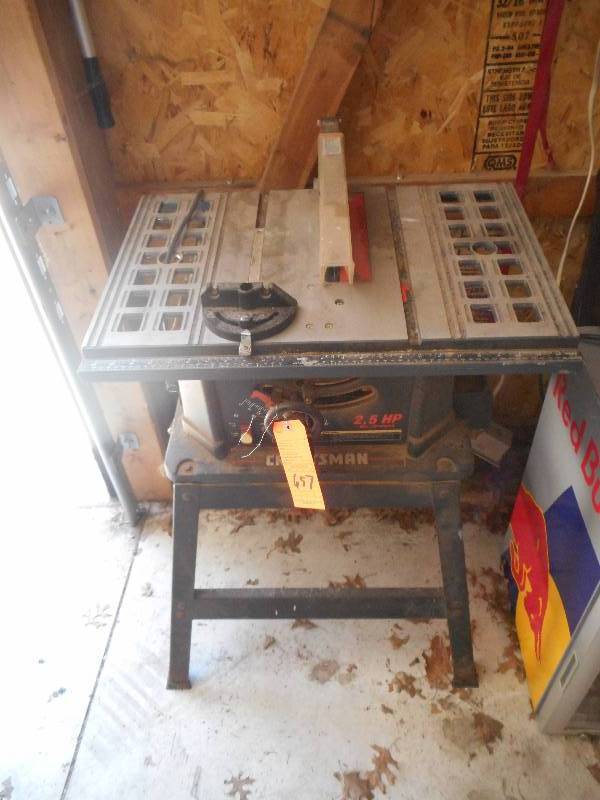 lot 657 image: CRAFTSMAN TABLE SAW