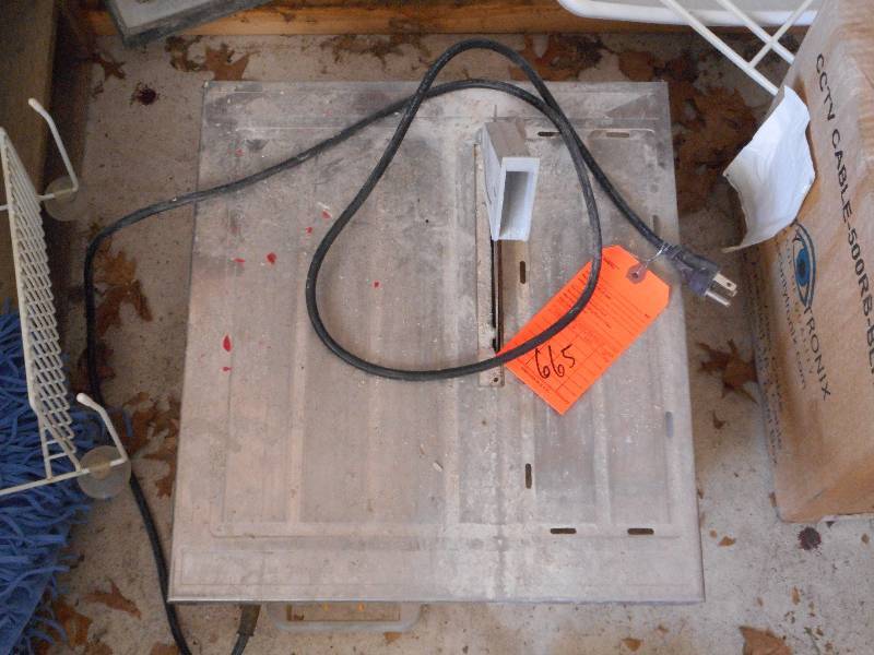 lot 665 image: WET TILE SAW