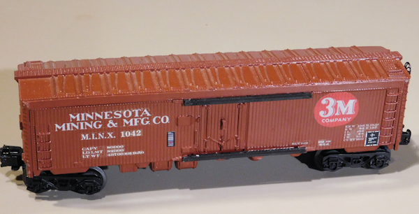 lot 52 image: Model trains, collectible, The Minnesota Mining and Manufacturing 3M rail car