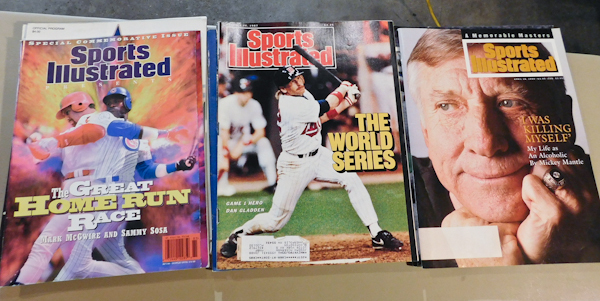lot 128 image: vintage sports magazines mostly Minnesota sports