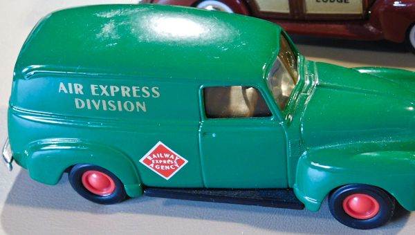 lot 163 image: Vintage ERTL collectible die cast cars.  Railway agency, Woody, Sheriff