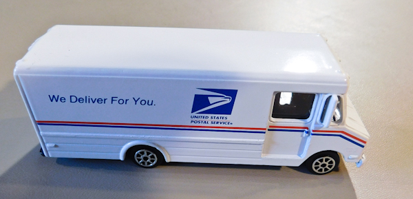 lot 168 image: Vintage Road Champs, die cast post office truck