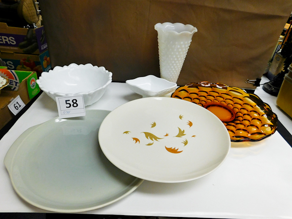 lot 58 image: several nice platters and other serving dishware