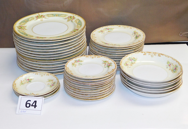 lot 64 image: Hand painted Japan fine china several plates and bowls