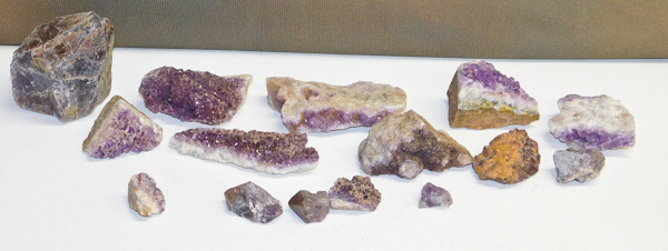 lot 72 image: 2 lbs  Canadian Amethyst cluster