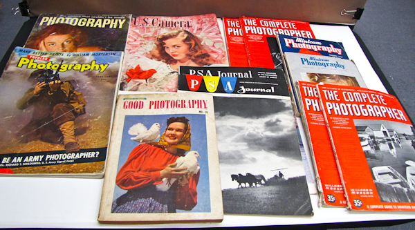 lot 105 image: large lot of vintage Photography magazines