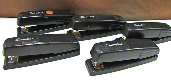 lot 117 image: lot of swingline staplers
