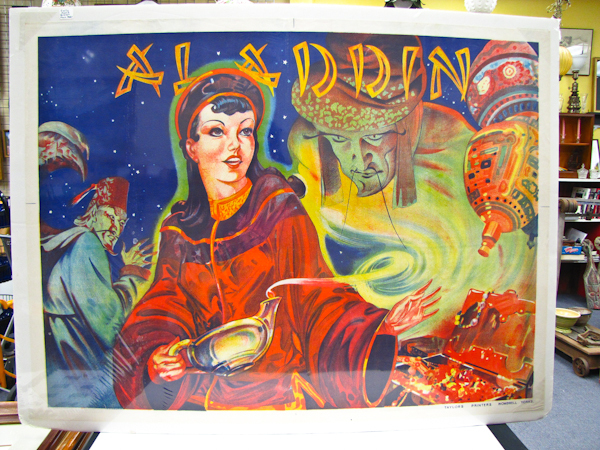 lot 119 image: Vintage 1940s British Movie Poster, Alladin